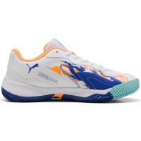 Puma Nova Smash White Blue Orange Sneakers  Offer + Cheap