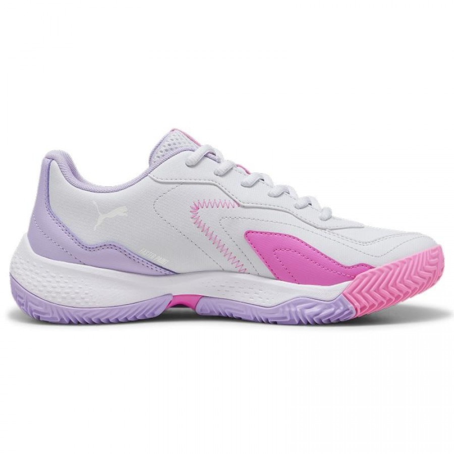 Zapatillas Puma Nova Smash Gris Blanco Violeta Mujer  Oferta + Barato