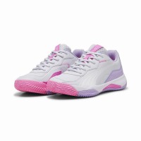Zapatillas Puma Nova Smash Gris Blanco Violeta Mujer  Oferta + Barato