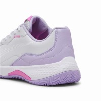 Zapatillas Puma Nova Smash Gris Blanco Violeta Mujer  Oferta + Barato