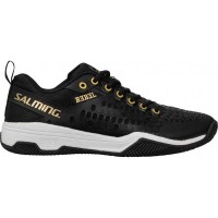 Salming Rebel Sneakers Black White Gold  Offer + Cheap