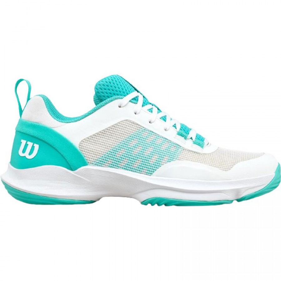 Zapatillas Wilson Hurakn Pro V2 Blanco Turquesa Mujer  Oferta + Barato