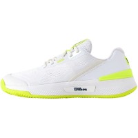 Baskets Femme Wilson Intrigue Pro OZ Blanc Jaune  Offre - Pas cher