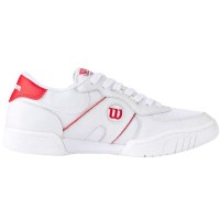 Wilson Pro Staff 87 Mesh White Red Sneakers  Offer + Cheap