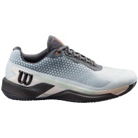 Chaussures Wilson Rush Pro 4.0 Shift Terre Battue Ivoire Bleu Orange  Offre - Pas cher