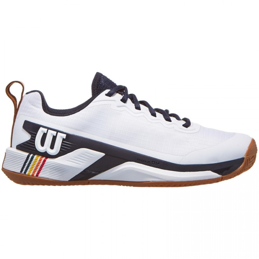 Wilson Rush Pro 4.5 Clay White Navy Blue Sneakers  Offer + Cheap