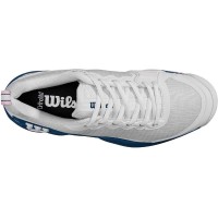 Wilson Rush Pro 4.5 Clay White Blue Women''s Sneakers  Offer + Cheap